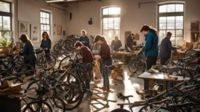 CSR Team Building Activity Donate Bicycle